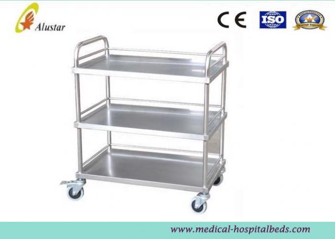 3 capas del acero inoxidable de la carretilla del tratamiento del carro