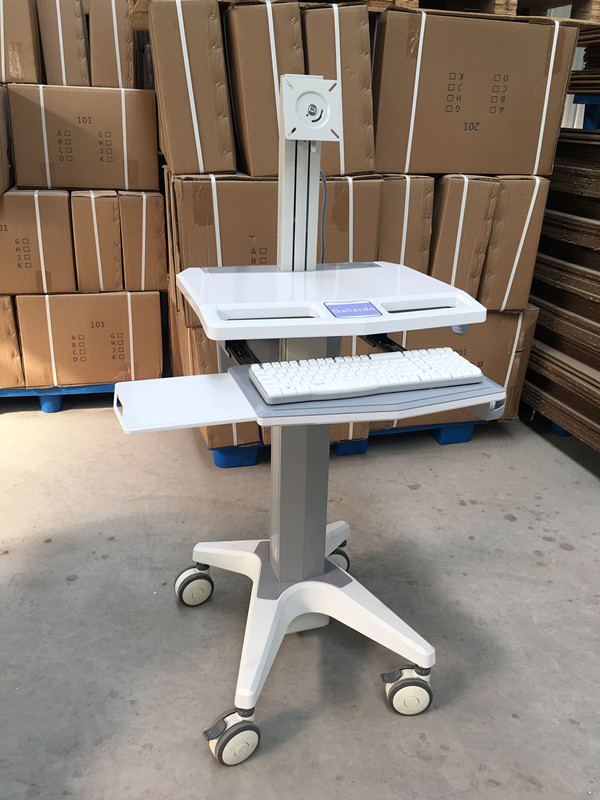 La altura ajustable se levanta el carro móvil del puesto de trabajo del