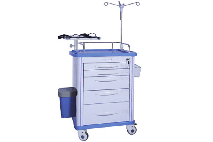 Movable ABS Hospital Crash Cart Medical Equipment Trolley With Wheels  (ALS-ET003B)